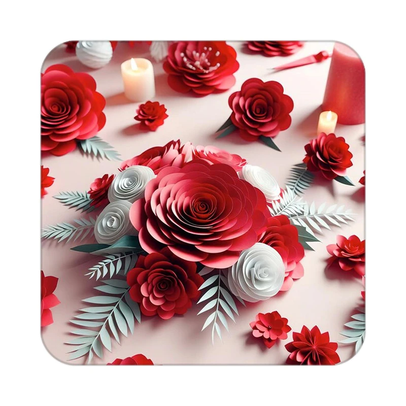 زیر لیوانی کاکتی طرح گل مدل mp18297