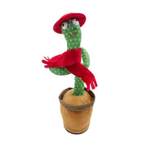 اسباب بازی ناب سل مدل کاکتوس موزیکال رقاص چراغدار شارژی طرح کلاه دار DANCING CACTUS NAAB0222