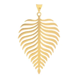 آویز گردنبند طلا 18 عیار زنانه سهی مدل برگ کد SP05