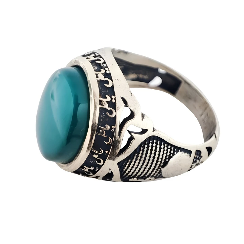 انگشتر مردانه مدل عقیق خراسان q070