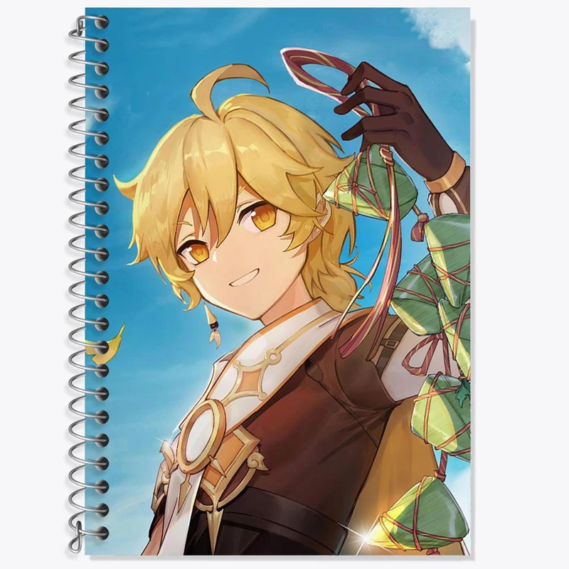 دفتر لغت 50 برگ خندالو مدل بازی گنشین ایمپکت Genshin Impact کد 25693