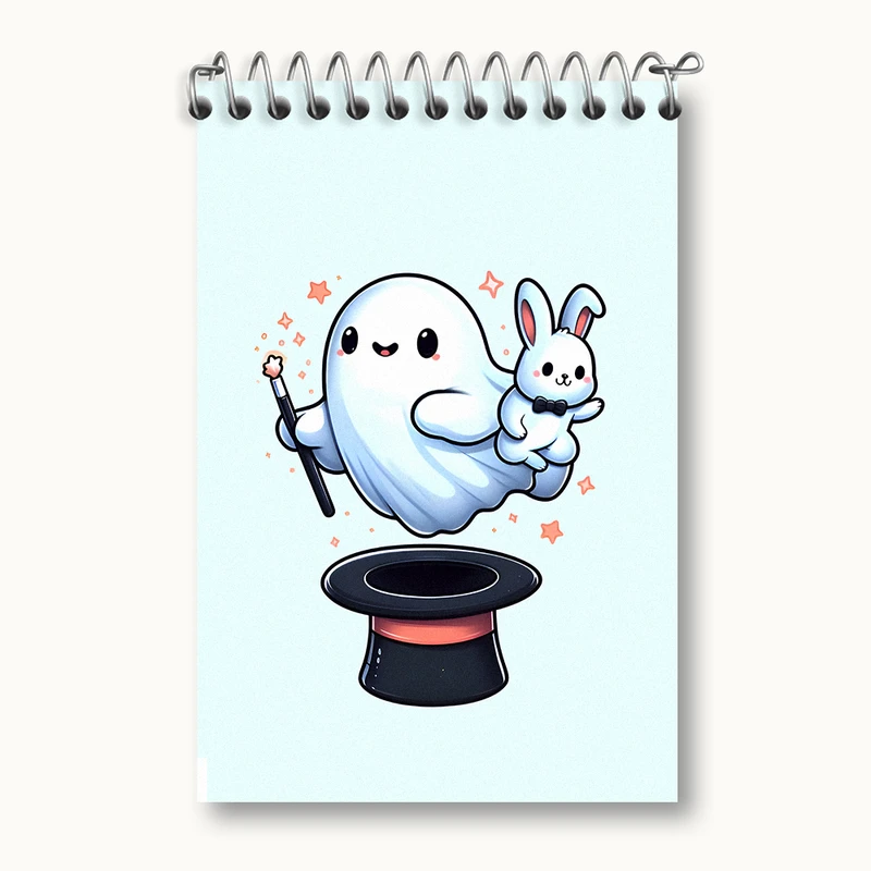 دفتر یادداشت 50 برگ خندالو طرح روح شعبده باز کد N5485