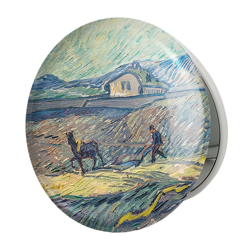 آینه جیبی خندالو طرح ونسان ونگوگ (Van Gogh) مدل تاشو کد 36822