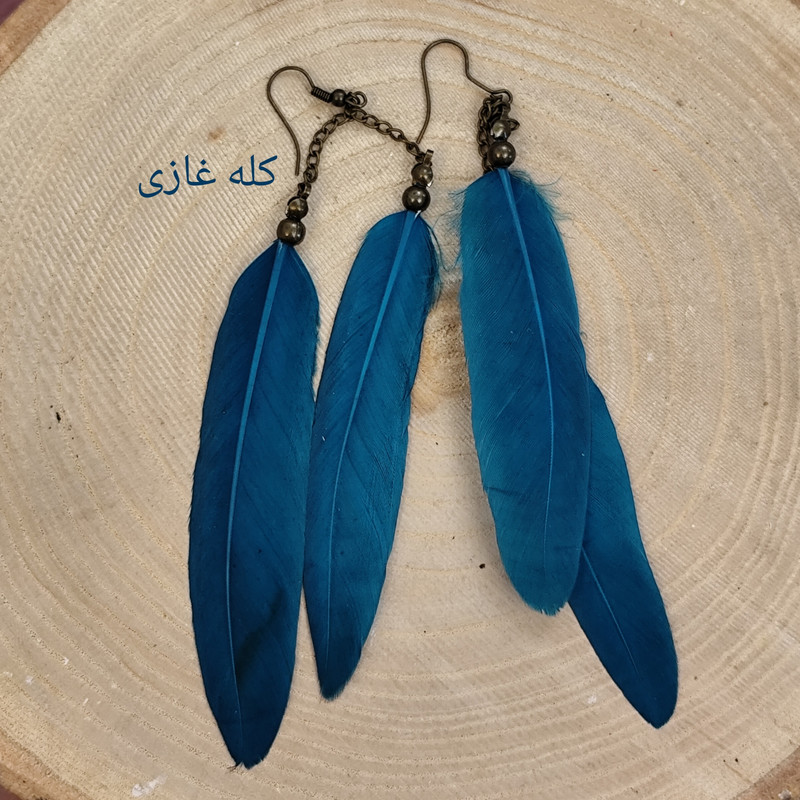 گوشواره زنانه مدل پر عروسکی