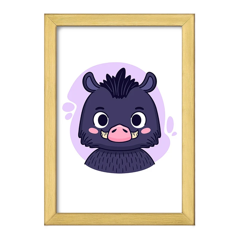 تابلو خندالو طرح حیوانات بامزه کد 37164