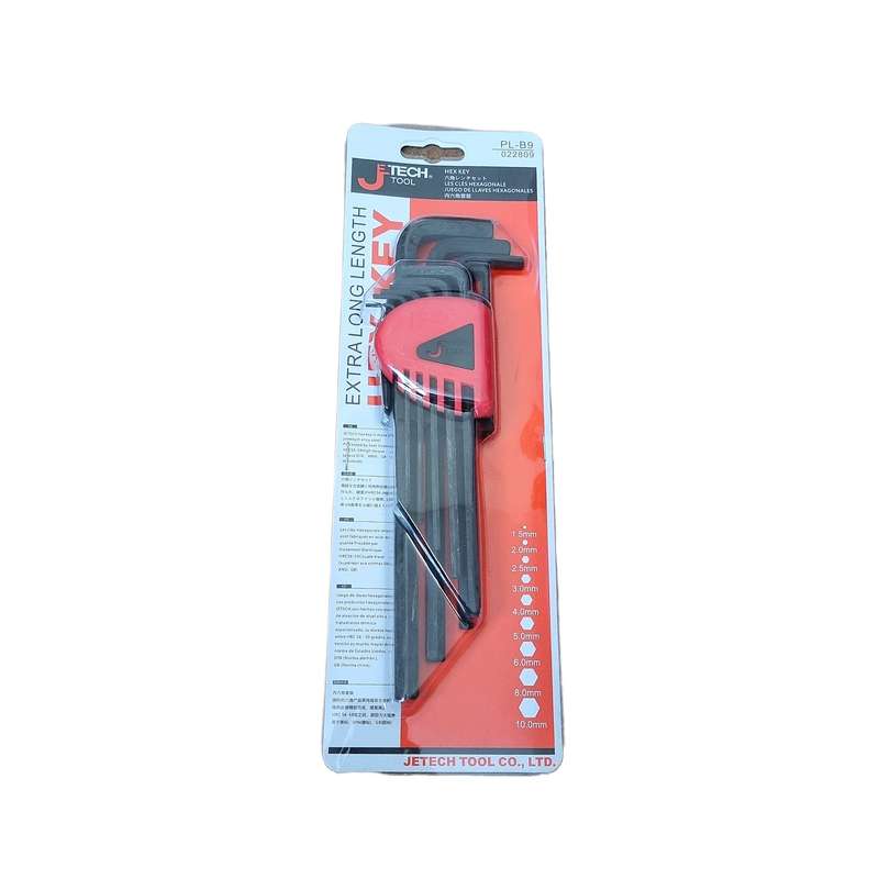 آچار آلن جتک مدل PL-B9 کد as32 مجموعه 9 عددی آچار آلن جتک مدل PL-B9 کد as32 مجموعه 9 عددی