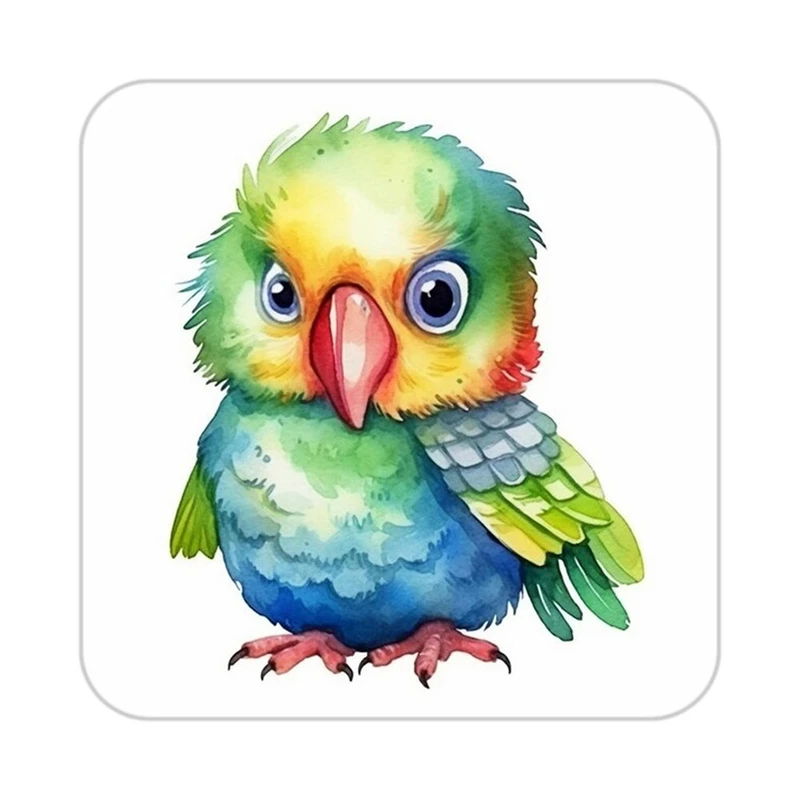 زیر لیوانی کاکتی طرح حیوانات رنگی مدل mp27070