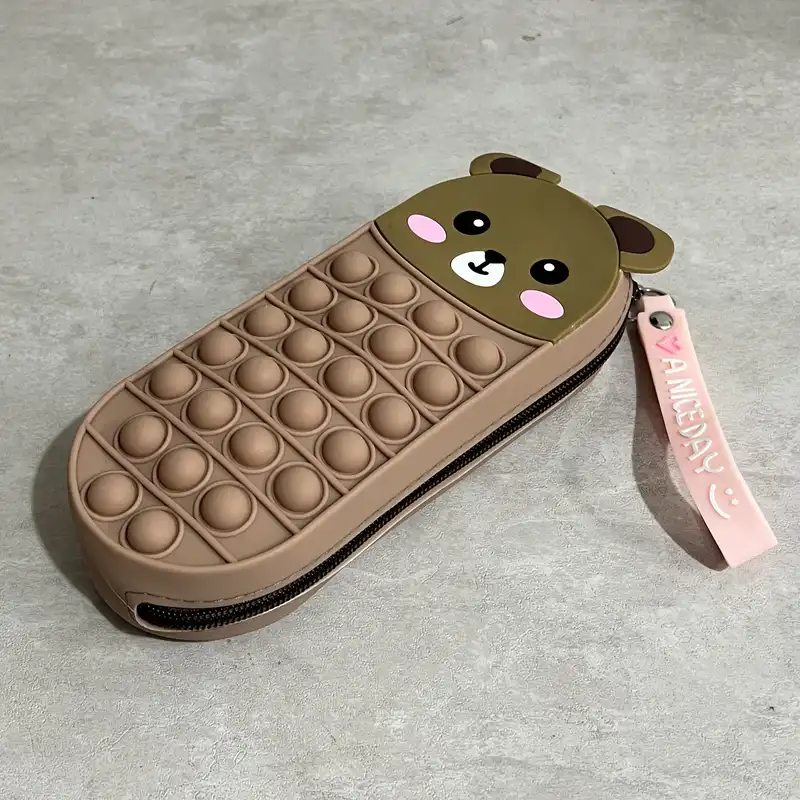 جامدادی مدل پاپتی سیلیکونی طرح خرس