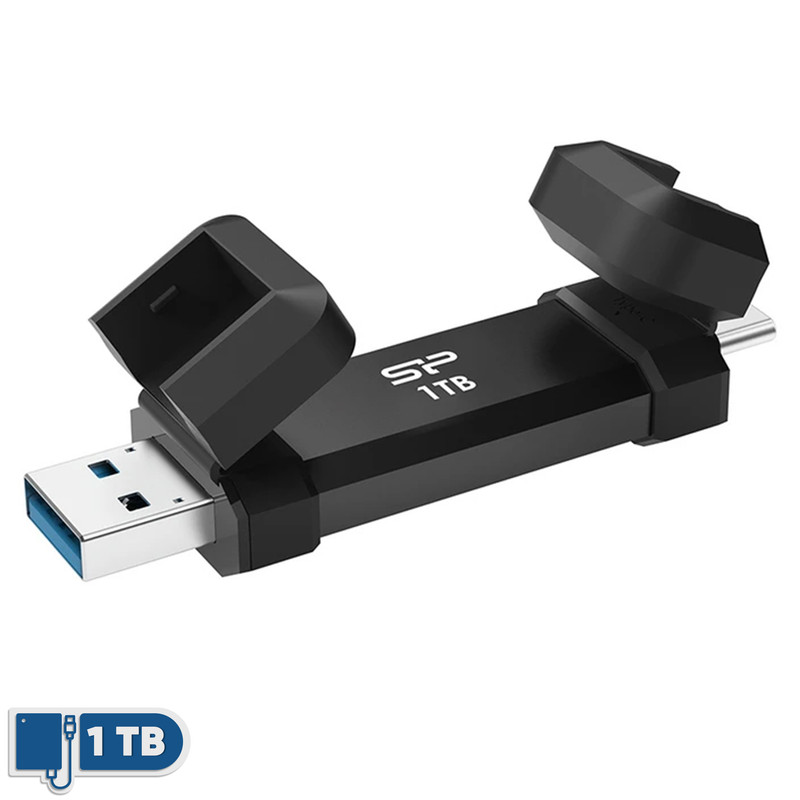 هارد اس اس دی اکسترنال سیلیکون پاور مدل DS72 ظرفیت 1 ترابایت رابط USB 3.2 Gen2