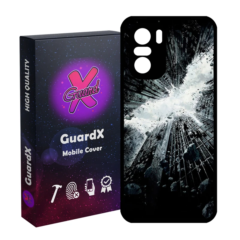 کاور گارد ایکس طرح Batman مدل Glass10821 مناسب برای گوشی موبایل شیائومی Poco F3/MI 11X/MI 11X Pro/Redmi K40/K40 Pro
