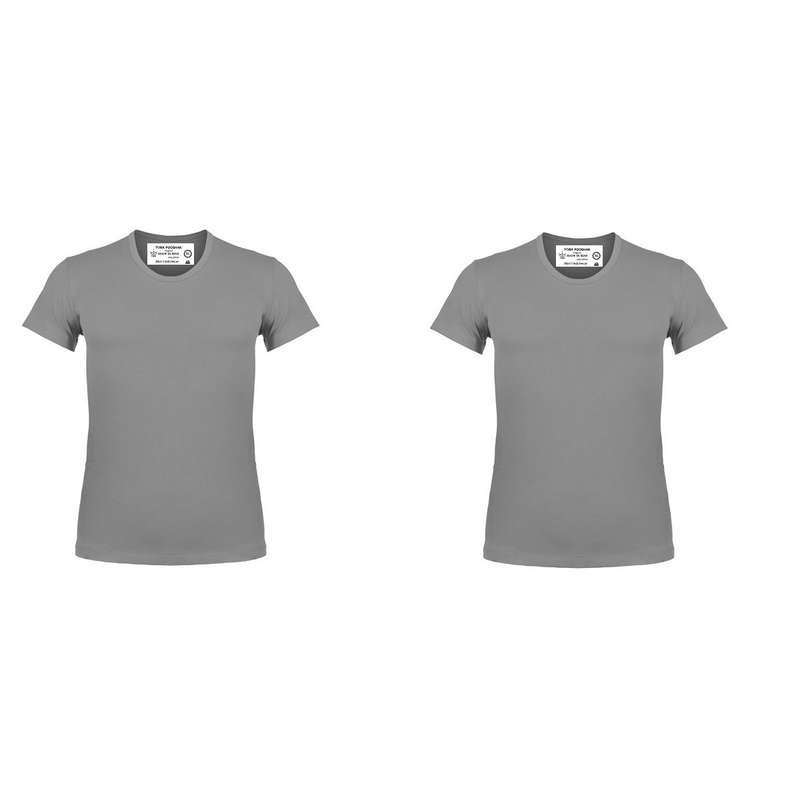 زیرپوش آستین دار مردانه ترک پوشاک مدل DR بسته 2 عددی