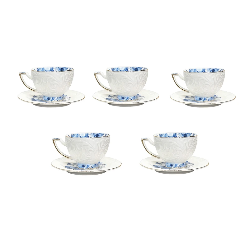 سرویس چای خوری 10 پارچه 5 نفره شاهین مدل Mavi