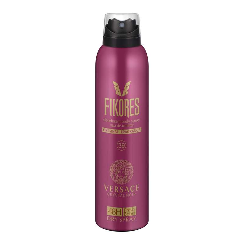 اسپری خوشبو کننده بدن زنانه فیکورس مدل Versace Crystal Noir حجم 200 میلی لیتر اسپری خوشبو کننده بدن زنانه فیکورس مدل Versace Crystal Noir حجم 200 میلی لیتر