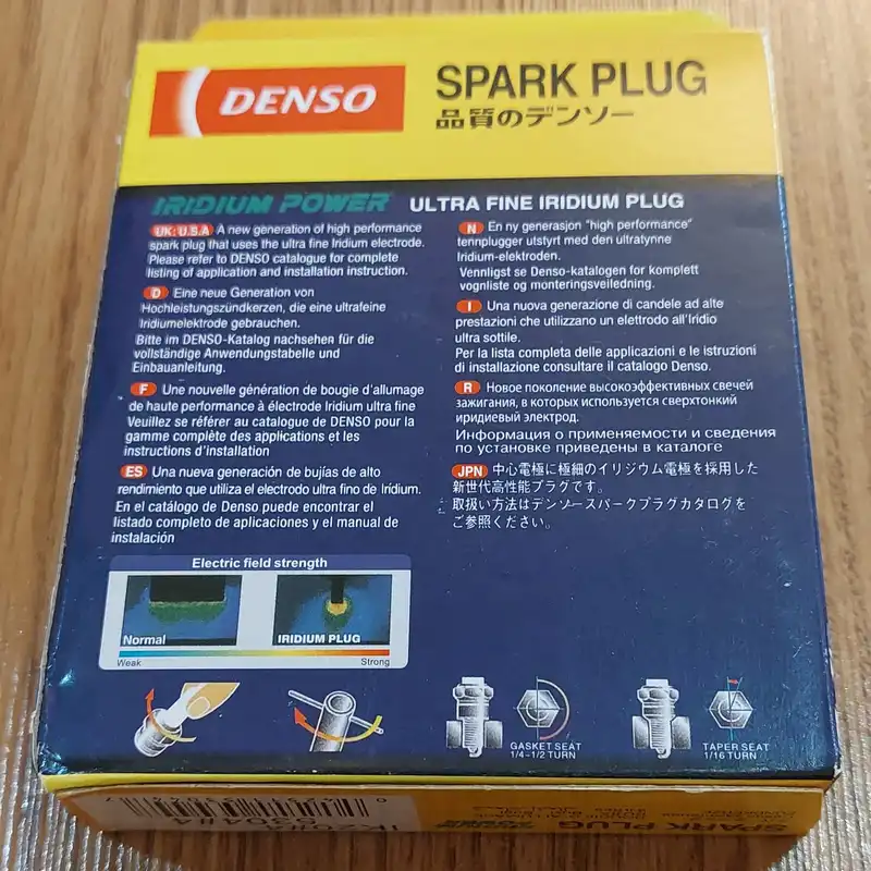 شمع خودرو دنسو مدل سوزنی ایریدیوم کد IK20 بسته 4 عددی