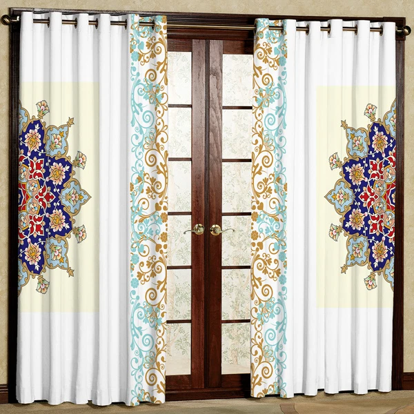 پرده مدل سنتی هازان پانچی کد 1 سایز 280x140 سانتی متر