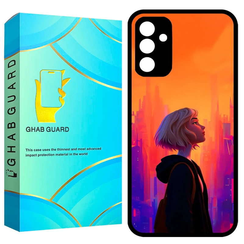 کاور قاب گارد طرح دختر مدل GCHPA34 مناسب برای گوشی سامسونگ Galaxy A34 5G