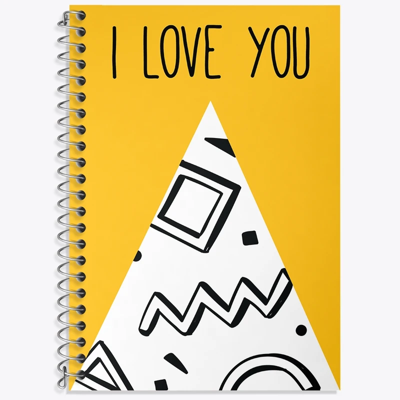 دفتر لغت 50 برگ خندالو طرح I Love You کد N267