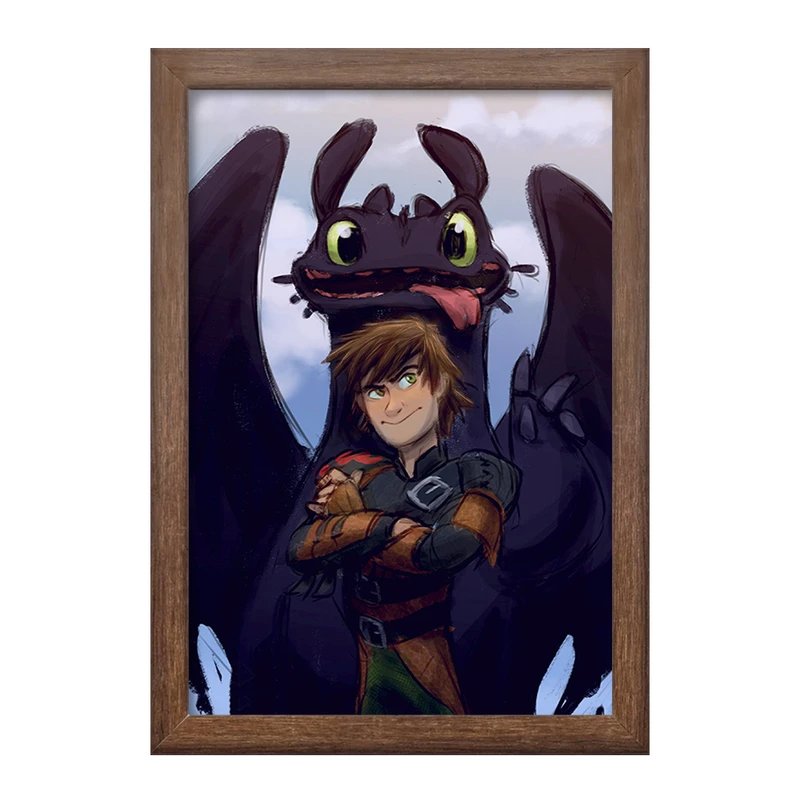 تابلو خندالو طرح اژدها سواران DreamWorks Dragons  کد 13752