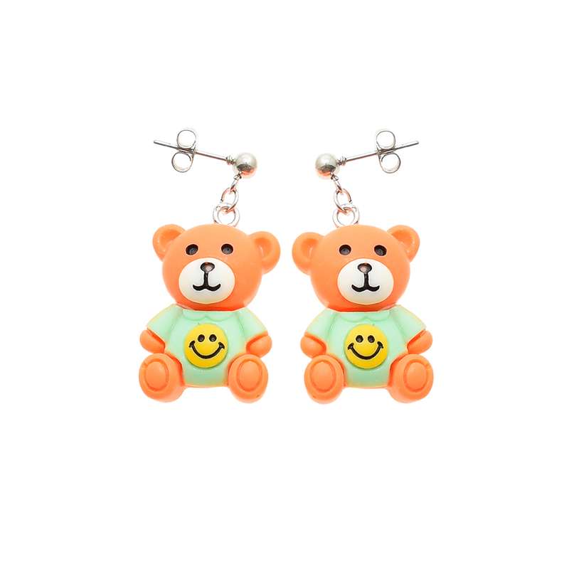 گوشواره دخترانه دلنار گالری مدل تدی و اسمایلی گوشواره دخترانه دلنار گالری مدل تدی و اسمایلی