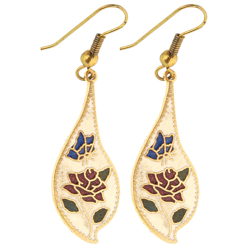 گوشواره دخترانه مدل گل و پروانه