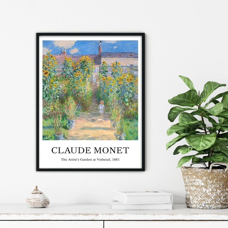 تابلو آتریسا طرح نقاشی کلاسیک مدرن مدل ATFHB12 فریم مشکی 