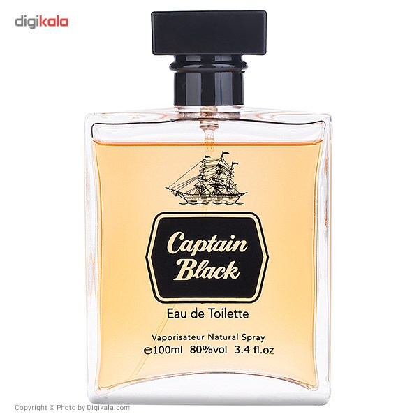 ادو تویلت مردانه کاپتان بلک مدل Captain Black حجم 100 میلی لیتر