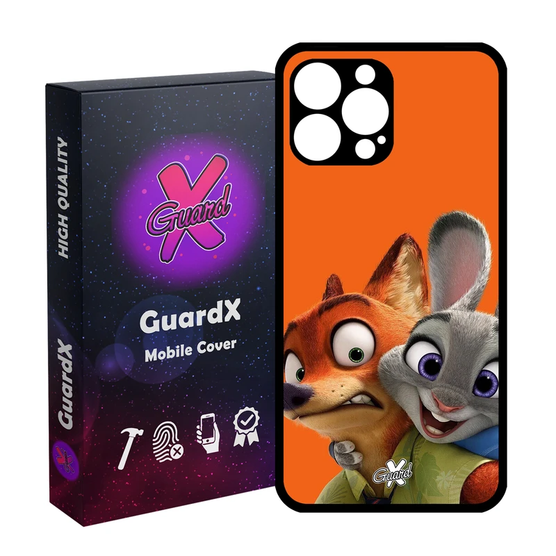 کاور گارد ایکس طرح Zootopia مدل Glass10047 مناسب برای گوشی موبایل اپل iPhone 13 Pro Max