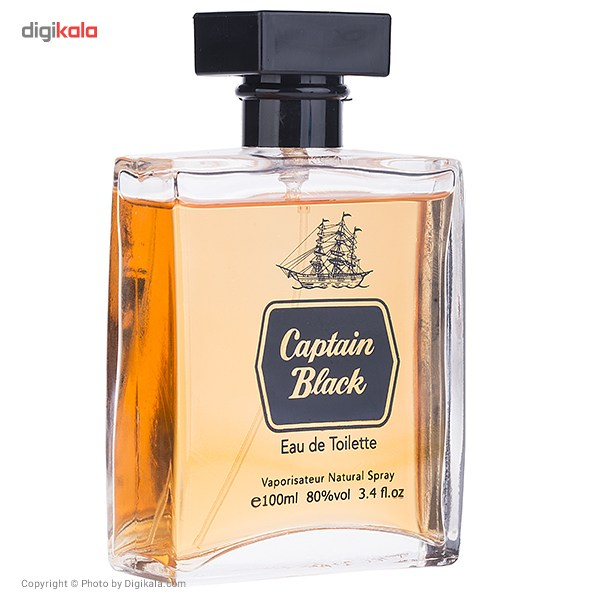 ادو تویلت مردانه کاپتان بلک مدل Captain Black حجم 100 میلی لیتر