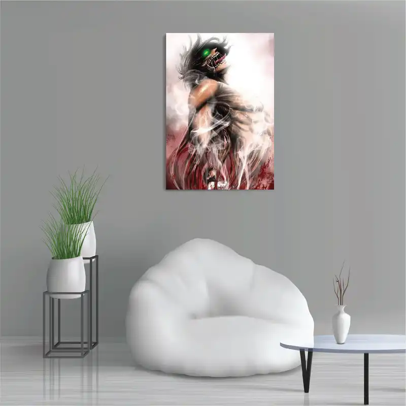 تابلو شاسی طرح انیمه حمله به غول ها اتک آن تایتان Attack on Titan Anime مدل M0675