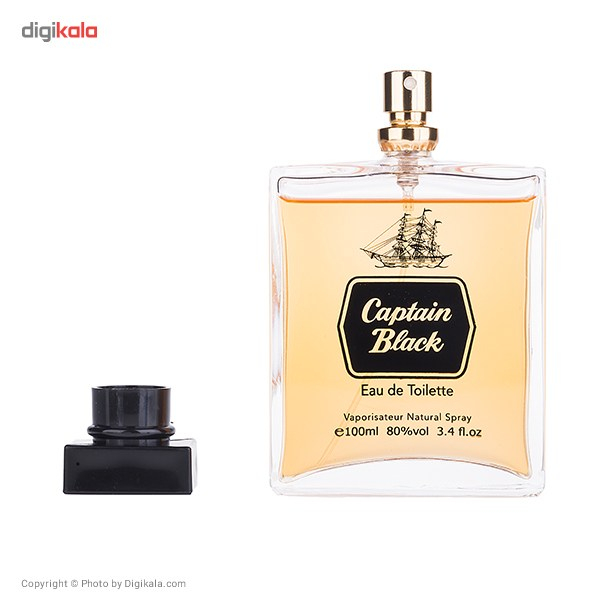 ادو تویلت مردانه کاپتان بلک مدل Captain Black حجم 100 میلی لیتر