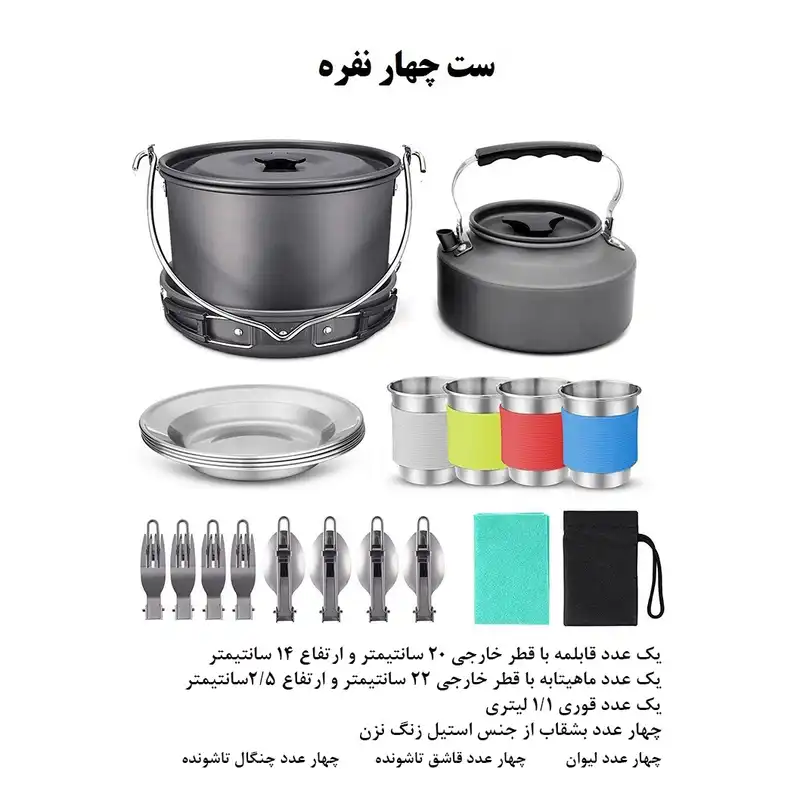 مجموعه ظروف سفری مدل 19-4