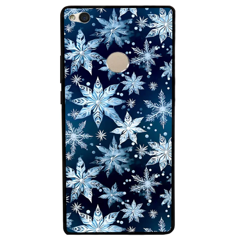 کاور مگافون طرح برف مدل 2824 مناسب برای گوشی موبایل هوآوی P8 Lite 2017 