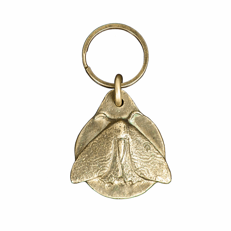 جاکلیدی دستی برنزی مدل پروانه