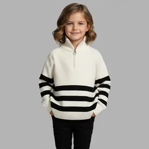 پلیور یقه برگردان دخترانه پیپرتس مدل 24