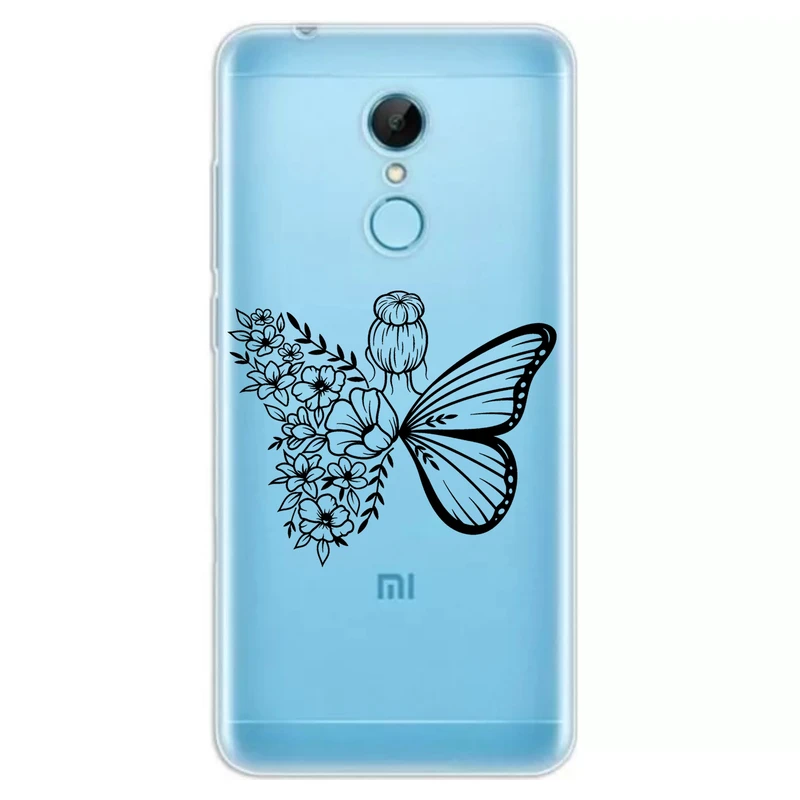 کاور مگافون طرح دختر پروانه ای مدل C53-B مناسب برای گوشی موبایل شیائومی Redmi 5