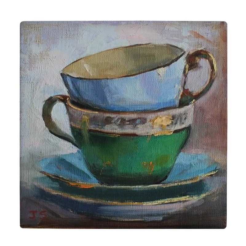 زیر لیوانی طرح فنجان ها کد    3603370_1433