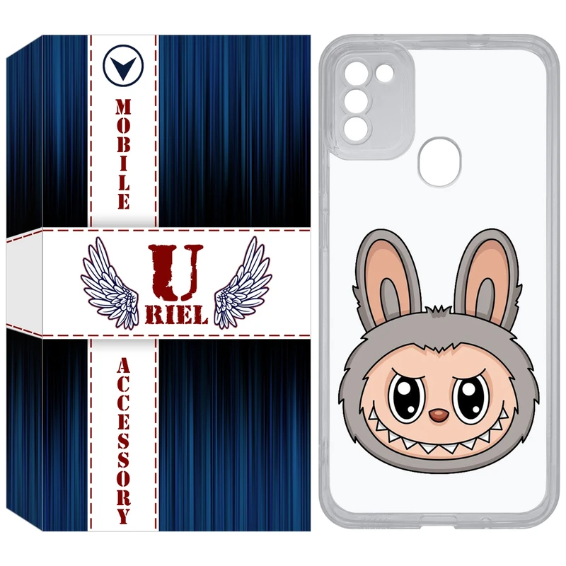 کاور یوریل قاب مدل Clear کد 114 طرح لبوبو Labubu مناسب برای گوشی موبایل سامسونگ Galaxy A11 / M11