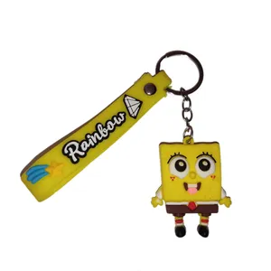 جاکلیدی دیاموند شاپینگ مدل باب اسفنجی سیلیکونی DS_SPONGEBOB