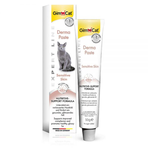 خمیر تشویقی پوست و مو گربه جیم کت مدل Derma Paste وزن 50 گرم