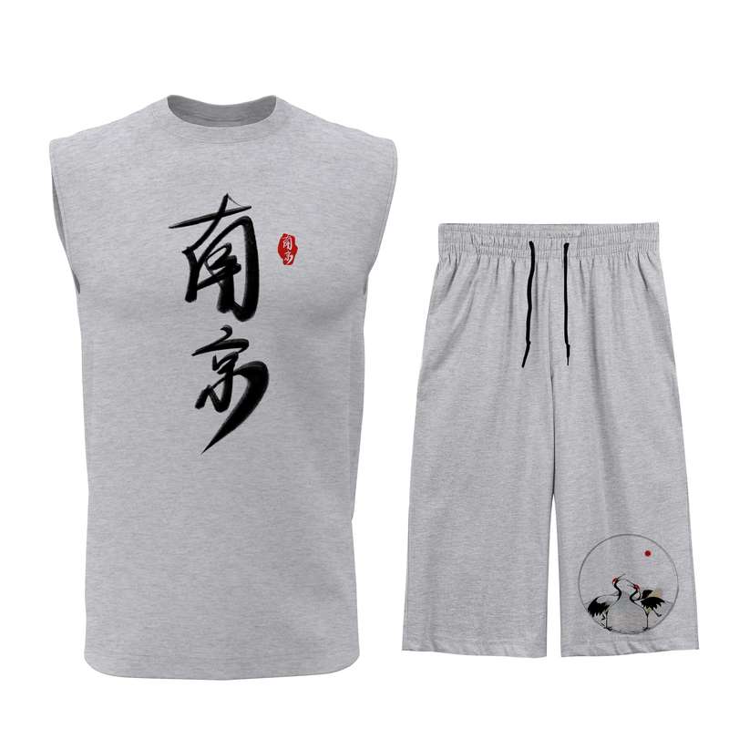 ست تاپ و شلوارک مردانه مدل C083G