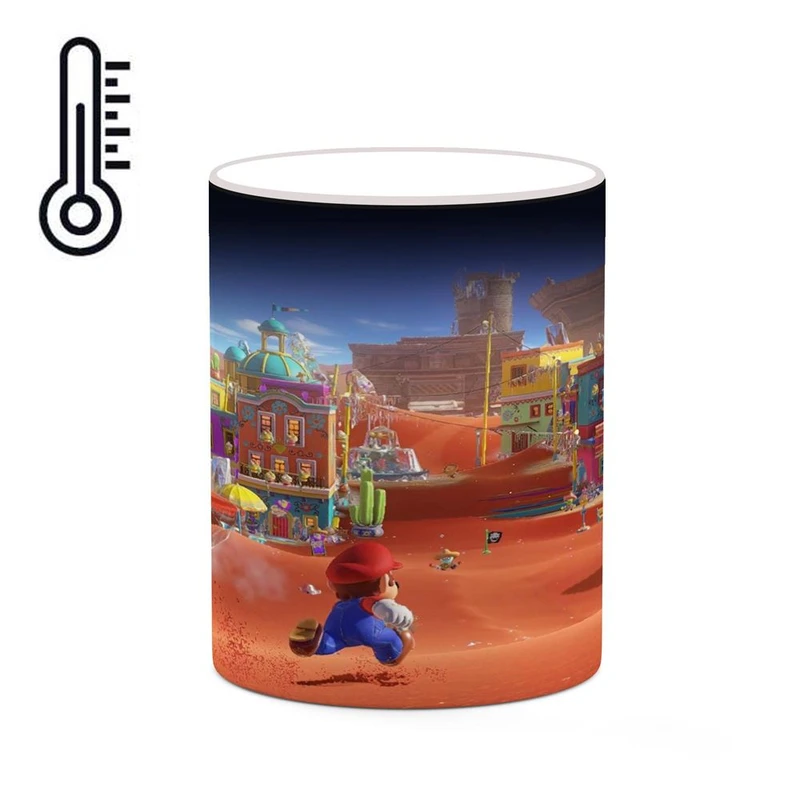 ماگ حرارتی کاکتی مدل بازی سوپر ماریو Super Mario Odyssey کد mgh30601