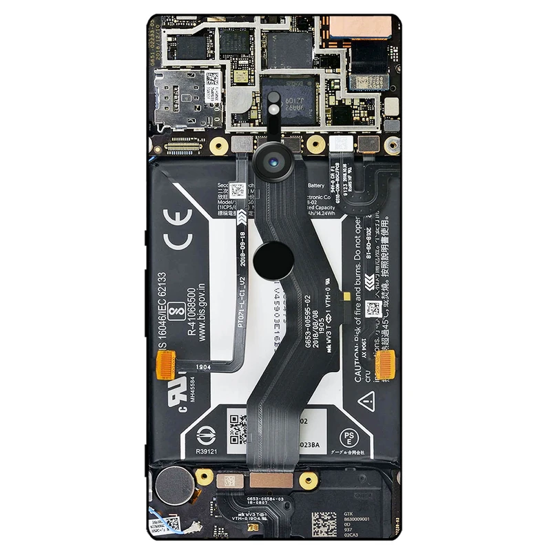 کاور مگافون طرح برد موبایل مدل 8004 مناسب برای گوشی موبایل سونی Xperia XZ3 