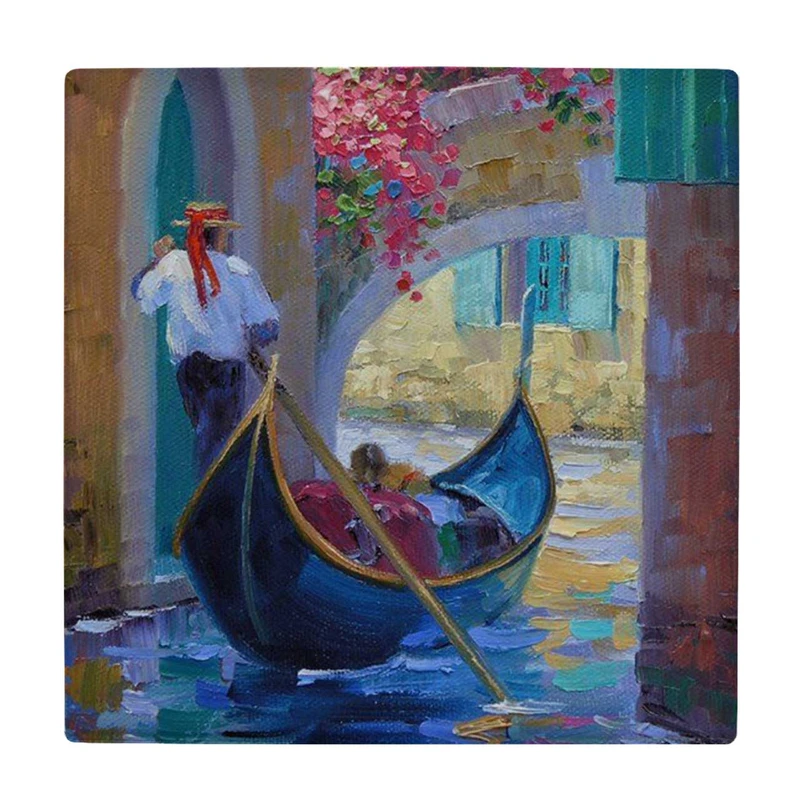 زیر لیوانی طرح قایقران ونیزی کد    4045685_2448