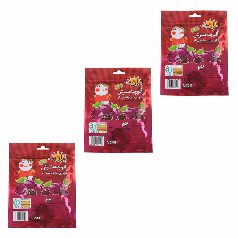 آلوچه ترش آلو ترشین بسته 3 عددی 