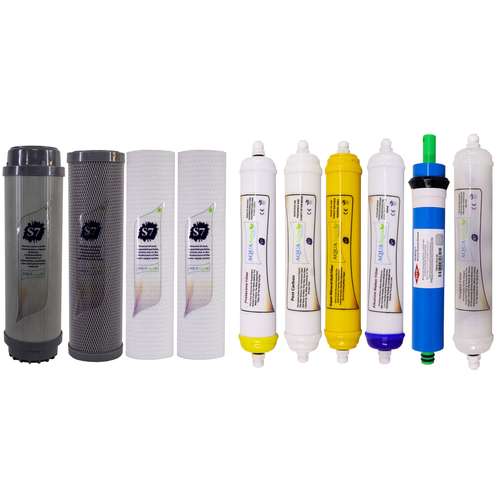 فیلتر دستگاه تصفیه آب آکوآ اسپرینگ مدل F-S7-H10M مجموعه 10 عددی