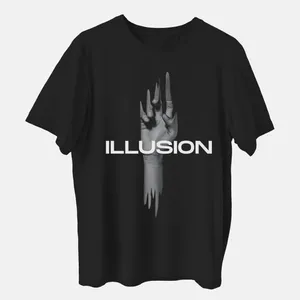 تی شرت آستین کوتاه مردانه مدل illusion کد z311