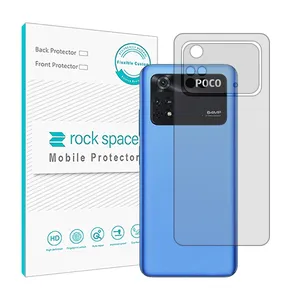 Transparent Rockspace HyGEL model back protector suitable for Xiaomi Poco M4 Pro mobile phone