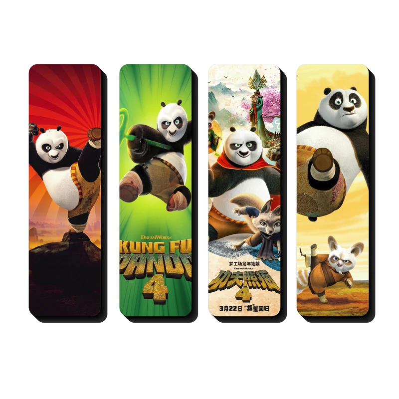 نشانگر کتاب مدل پاندای کنگ فو کار کد KLMX-KP50 مجموعه 4 عددی