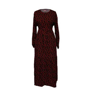 پیراهن ساحلی یقه گرد زنانه مدل پاپیون