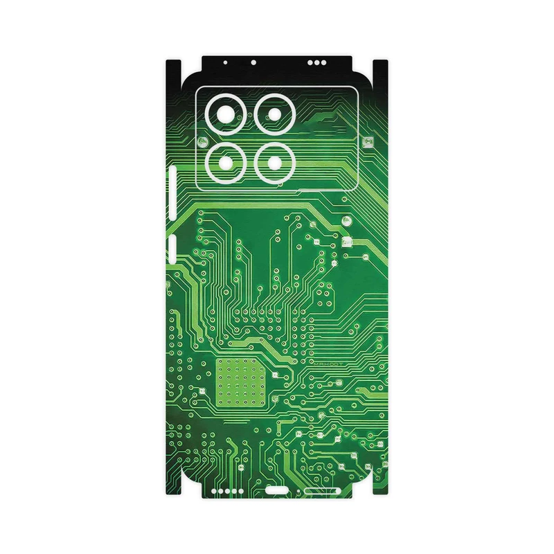 برچسب پوششی ماهوت مدل Green_Printed_Circuit_Board-FullSkin مناسب برای گوشی موبایل شیائومی Poco X6 Pro